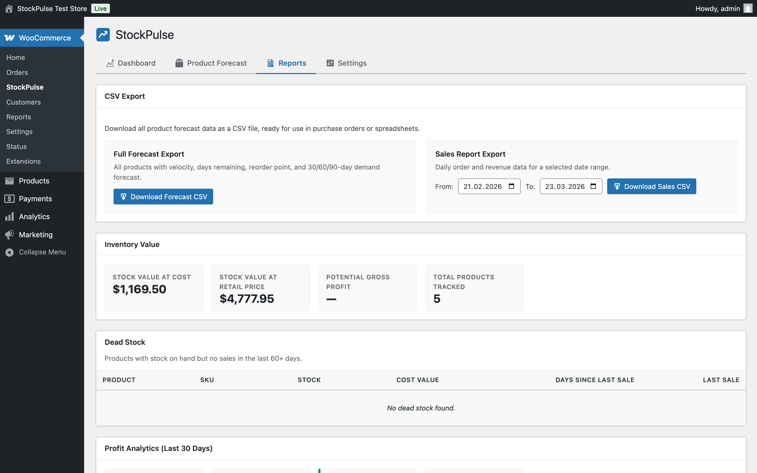 StockPulse Reports